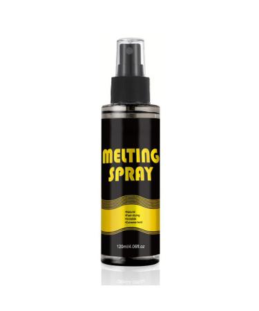 Lace Melting Spray for Wigs - Lace Glue Spray - Wig Glue Lace Front - Strong Hold Invisible Bonding Adhesive Hair Glue - Waterproof Latex-Free & Oil-Resistant Hair Extension Glue - 120ml
