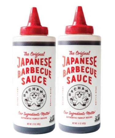 Bachan's - The Original Japanese Barbecue Sauce 17 Ounces. Small Batch Non GMO No Preservatives Vegan and BPA free (2 pack) 482 g (Pack of 2)