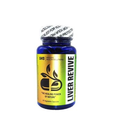 HEALTH AND MED.COM SHS Liver Revive Daily Herbal Liver Support Supplement 200mg 60 Vegetarian Capsules