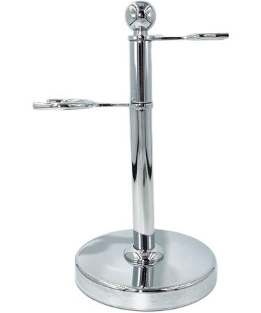 Crody Simplicity Men's Noble Steel Shaving Brush with Wood Handle & Holder - Fashionable 3-Blade Razor - 11x17cm Silver - Buy Online on GoSupps.com