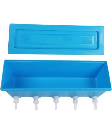 Milk Feeding Bucket 6.7in Farm Small Animals Feeder with 5 Nipples 8 Liters Capacity Milk Feeding Tool Lamb Milk Bottle for Cattle Sheep Pigs - Buy Online on GoSupps.com