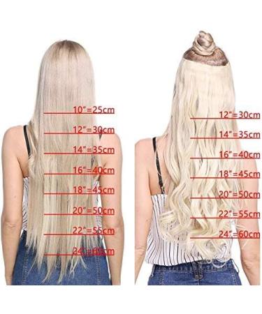 SILK-CO 26 Straight Ombre Clip-In Hair Extensions - Full Head, 8 Pieces, 18 Clips, Light Brown & Blond - Buy Online on GoSupps.com