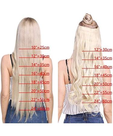 Silk-Co Light Orange 50cm Hair Extensions with Rubber Band - Adjustable Invisible Corrugated Synthetic Hair for Women - Buy Online on GoSupps.com