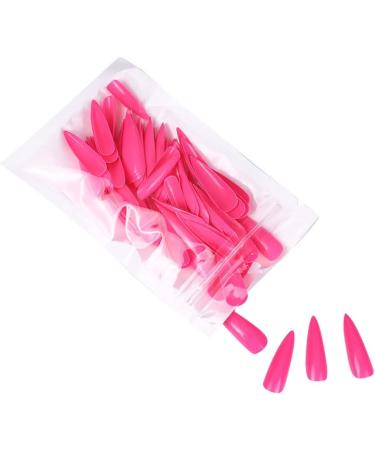 dijiusidy 1 Set Press on Nails Almond Fingernails Stick Solid Color Full Cover Art Decals Salon Supplies DIY Decorations No.10 rose - Buy Online on GoSupps.com