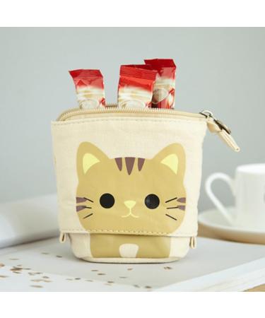 Mzshne Cat Pencil Holder - Colorful Canvas Telescopic Organizer for Kids & Students | International Shipping Available - Buy Online on GoSupps.com