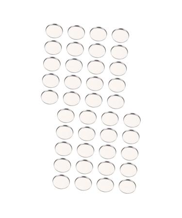 Beavorty 100 Pcs Eye Shadow Disk Eyeshadow Makeup Pans Diy Cosmetic Pallet Miss Plate Stainless Steel