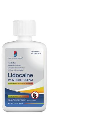 Westlake Lidocaine 4% Muscle & Joint Pain Relief Numbing Cream | Maximum OTC Strength