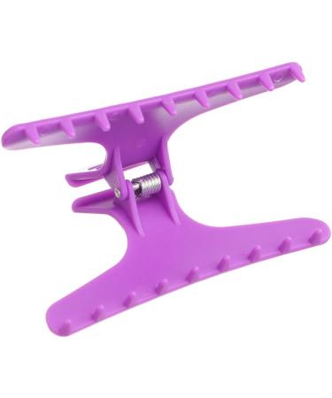 Professional Hairdresser's Purple Butterfly Hair Clips (x12) - Buy Online on GoSupps.com