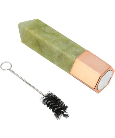 Verdant Touch Jade Facial Massage Roller - Multifunctional Skin Tightening & Lifting Device | Green Beauty Tool - Buy Online on GoSupps.com