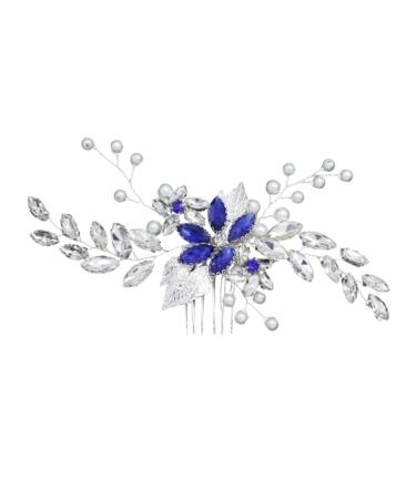 Didiseaon Hair Insert Comb Handmade Headdress Rhinestone Headpiece Bridal Comb Headpiece Wedding Hair Accessories for Women Hair Accessories for Prom Tiara Hairpin Banquet Manual
