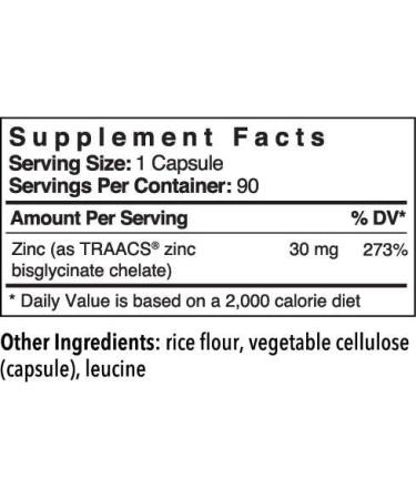 Patient One Zinc Glycinate 30mg - 90 Vegetarian Capsules | High Quality Zinc Supplement - Buy Online on GoSupps.com