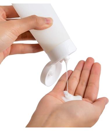 6Pcs 100ml Empty Refillable Clear Plastic Cosmetic Soft Tubes Bottles Squeeze Travel Bottle with Flip Cap Makeup Sample Packing Container Dispenser for Shampoo Shower Gel Facial Cleanser Body Lotion 100ML/3.4oz - Buy Online on GoSupps.com