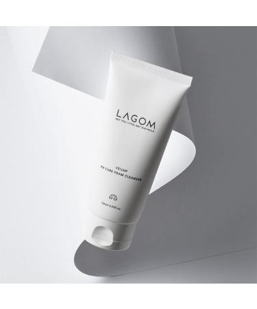 LAGOM Cellup pH Cure Foam Cleanser | Natural pH 5.5 Gentle Facial Wash for Sensitive Dry & Oily Skin | Alcohol-Free Hydrating Cream 120ml - Buy Online on GoSupps.com
