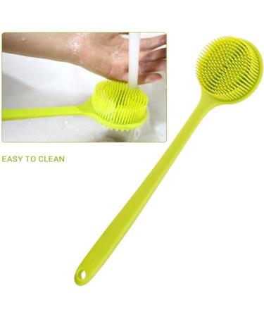 Stylenbest Silicone Bathing Brush - Long Handle Double-Sided Shower Brush for Men & Women - Perfect for Bathing & Exfoliating - Buy Online on GoSupps.com