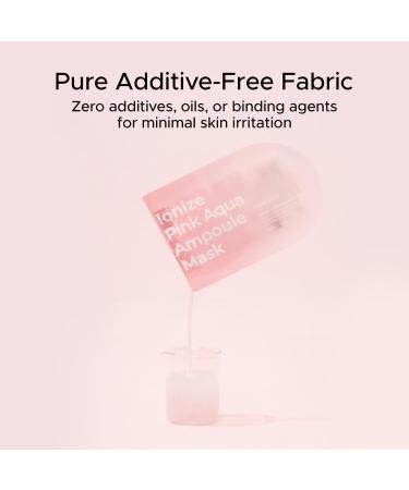 Ionize Pink Aqua Ampoule Mask - Vegan Deep Hydration Facial Mask | 100% Cotton Beliese Sheet | 10 Sheets for Soothing & Calming - Buy Online on GoSupps.com
