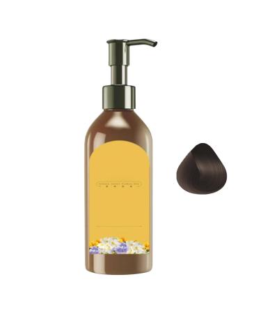 Teinture e florale unique v g tale 300 ml de shampooing pour coloration naturelle des cheveux base de | Parfait pour la couverture grise des femmes g es grand-m re soins c Brown