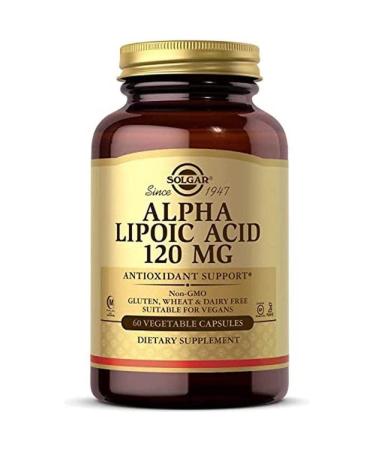 Solgar Alpha Lipoic Acid 120 mg 60 Vegetable Capsules