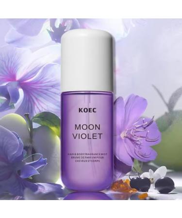 Koec Vanilla Coconut Perfume 50ml Body & Hair Fragrance Mist Women Men Eau De Toilette Spray Perfume Body Mist Spray Travel Size (Vanilla Coconut) (Moon Violet) - Buy Online on GoSupps.com