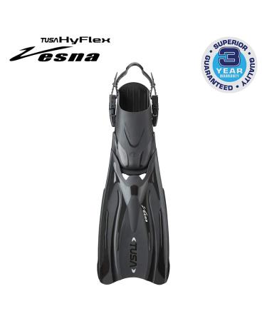 TUSA SF-0101 Hyflex Vesna Scuba Diving Fins Black Medium