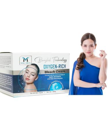 MACARIA Oxygen Rich Bleach Face Cream For Women Dark Spots Ammonia Free 300 Grams - Buy Online on GoSupps.com