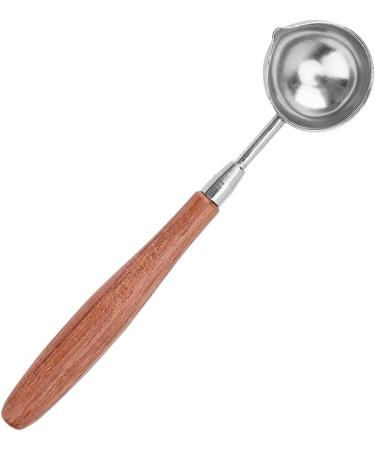 Spoon Sealing Wax Spoon Melting Spoon Sealing Stamp Wax Seal Warmer Oven (Fire Colour Spoon with Wooden Handle (Long Handle) - Buy Online on GoSupps.com