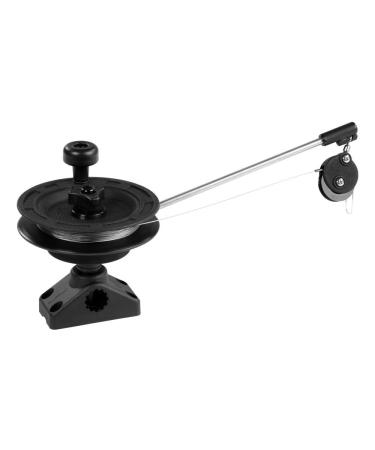 Scotty #1073DP Laketroller Manual Downrigger, Post Mount, Display Packed BLACK, Small