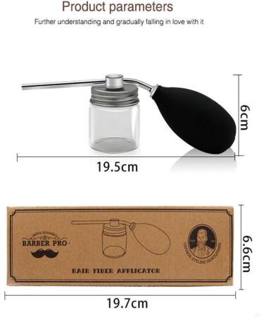 Unisex Hair Building Fiber Spray Applicator Nozzle Pump - Salon Quality Hairdressing Kit for Perfect Hair - International Shipping Available - Buy Online on GoSupps.com