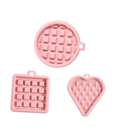 Milisten 3pcs Mold Cookie Silicone Muffin Pan Fondant Waffle Baking Pan Chocolate Chip Waffles Cajas para Con Chocolate Jelly Waffle Maker Mould Bakeware Silica Gel Round 12X11X1.6CM Random Color
