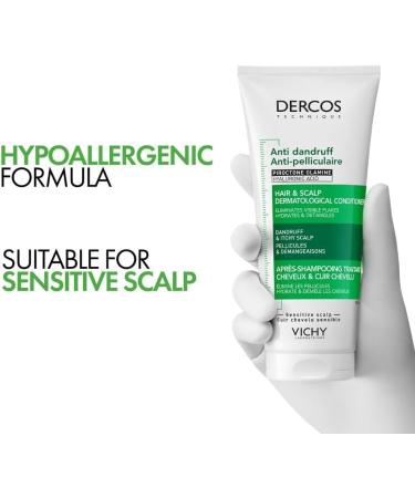 Vichy Dercos Duo Pack - Shampooing Antipelliculaire pour Cheveux Normaux Gras 390ml + Apr s-Shampooing Cuir Chevelu 200ml - Soin Purifiant - Test Dermatologiquement - Buy Online on GoSupps.com