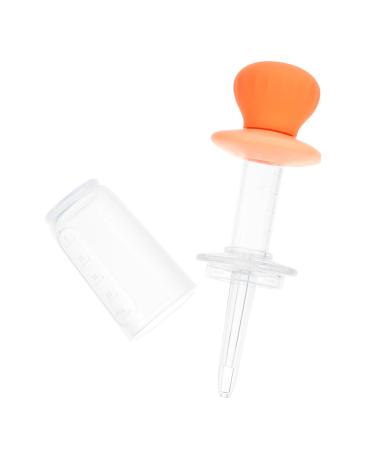 Abaodam - Feeder silicone container Fruit juice drinks drink containers for babies infant drinker comfortable squeezing animal feed container feeder small child polypropylene orange 14x4.6x4.6cm