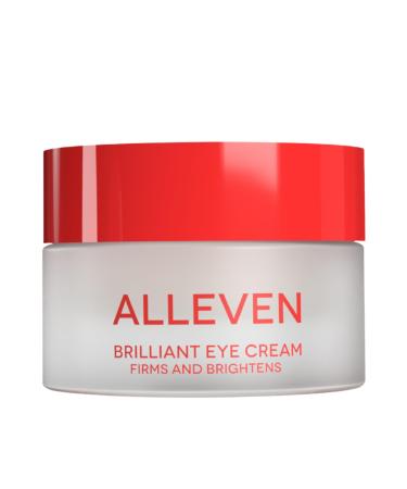 Alleven Brilliant Eye Cream Firming Depuffing Hydrating Eye Brightener for Fine Lines Dark Circles and Puffiness Radiance-Boosting Botanical Skincare for Smooth Revitalized Eye Area