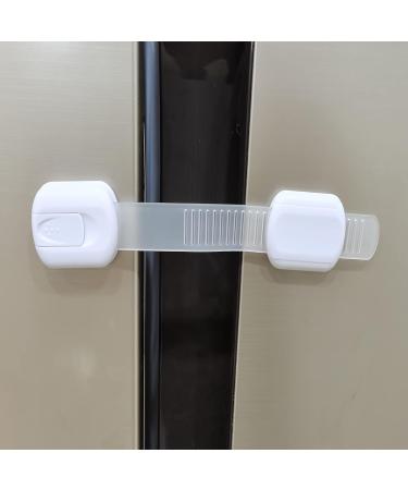 Child Safety Cabinet Strap Locks - GRANDOTO Baby Proofing Latches for Fridge Cupboard Drawers Dishwasher Toilet Seat Oven Trash Can Kitchen Appliance with 3M Adhesive Adjustable Straps (12 White) 12 White - Buy Online on GoSupps.com