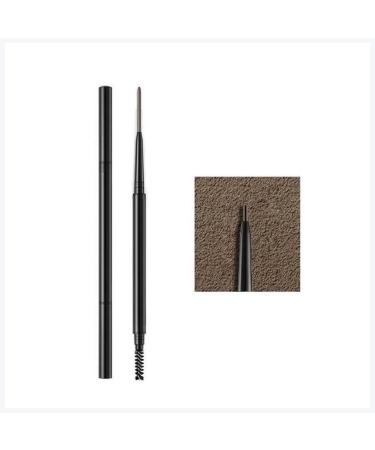 Eye Liner 1pcs 2in1 Crayon sourcils double t te double t te imperm able l'eau floraison sans oeil de 1 5 mm de stylo croche teinte noire du maquillage naturel durable Eye Liner Noir(B) 1 unit (Lot de 1)