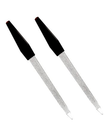 Pinkee's (2 Pack) 6 inch Stainless Steel Metal Nail File for Fingernails Toenails Scraping Strengthening Finger Manicure File