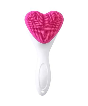 PATKAW Manual Face Brush Cleansers Love Heart Shaped Exfoliating Brush Face Cleansing Brush Face Scrubber Face Washing Brush for Women Makeup Dead Skin