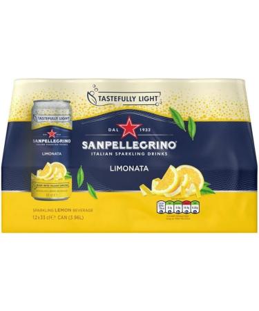 San Pellegrino Sparkling Drink Tastefully Light 12x330ml By Serendib (Lemon | Limonata) - Buy Online on GoSupps.com