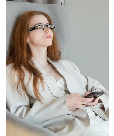 CHANGAR Prism Glasses - Lightweight Horizontal Reading Spectacles for Bedridden Comfort | 90 Vision Neck Protection for Reading & Watching TV - Buy Online on GoSupps.com