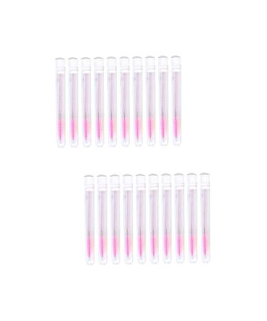 Housoutil 20 Pcs Tube Mascara Brush with Drill With Diamond Woman Eyeliner 11x1.2cmx2pcs Random Colorx2pcs