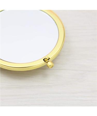 Minkissy Magnifying Compact Mirror Double Sided Travel Makeup Mirror Vintage Round Makeup Mirror Small Pocket Mirror (Random Pattern) - Buy Online on GoSupps.com