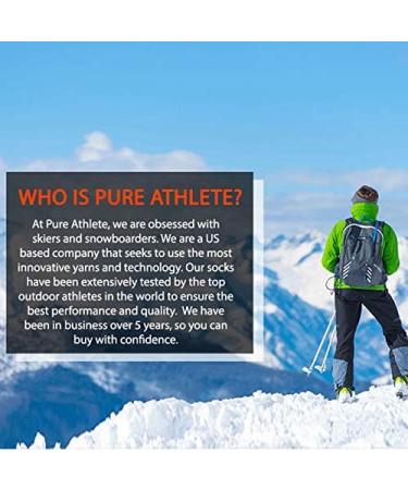 Pure Athlete Toddler Ski Socks - Kids Snowboard Wool Winter 1 Pair - Aqua/Blue XS-S - Buy Online on GoSupps.com