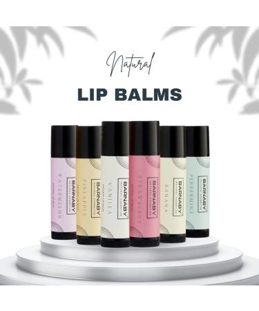 Watermelon Fruity Lip Balms - Natural lip balm moisturising lip care and protection for dry chapped lips - Barnaby skincare (Watermelon) - Buy Online on GoSupps.com