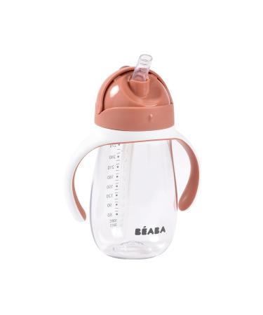 B ABA 2 in 1 Baby Bottle/Learning Cup Children's Straw Cup 100% Leakproof Leak-Proof Easy to Open Removable Handles