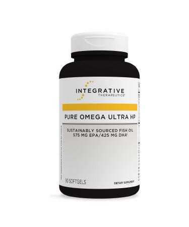 Integrative Therapeutics Pure Omega Ultra HP 1392 mg - Omega-3 Fish Oil Supplement with Essential Fatty Acids - Heart Health Support* - Gluten-Free & Dairy-Free - 90 Count (90 Servings)