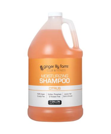 Ginger Lily Farms Club & Fitness Moisturizing Shampoo for All Hair Types  100% Vegan & Cruelty-Free  Citrus Scent  1 Gallon (128 fl oz) Refill 128 Fl Oz (Pack of 1) - Buy Online on GoSupps.com