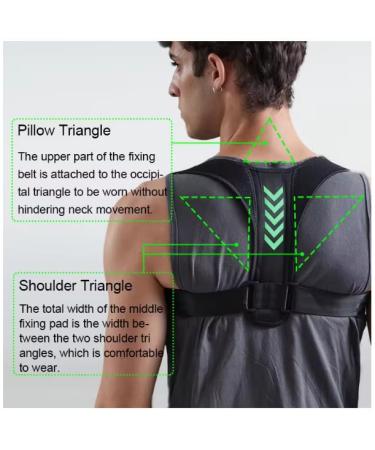 Posture Corrector for Men & Women - Adjustable Back Support Breathable Design for Spine Pain Relief - Buy Online on GoSupps.com