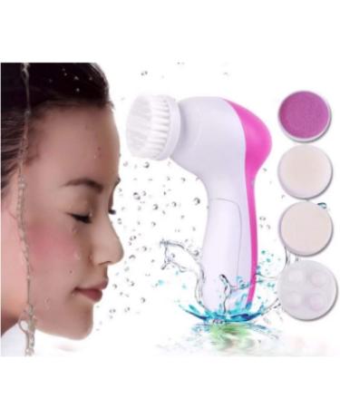 Sassywhite 5 IN 1(CLEANSER MASSAGER EXFOLIATOR SCRUBBER face cleaning brush)Face scrub( AA battery ) solves acne REMOVES BLACKHEADS IN SECONDS men & women all skin types.