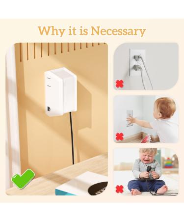SAFELON (1+12) Pcs Baby Proof Electrical Outlet Box & Outlet Plug Cover for Baby Safety(White) - Buy Online on GoSupps.com