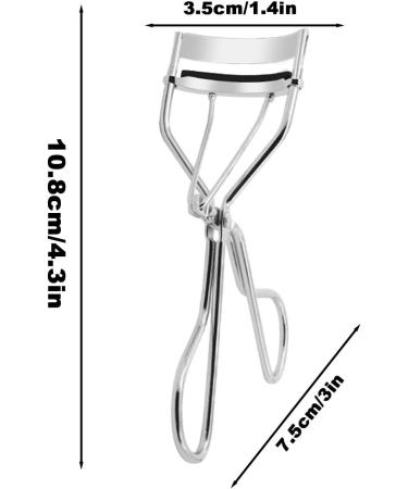 Eyelash Curler Steel Lash Curler Handheld Quick Natural Curling Eye Curler Eyelash Makeup Tool for Lash Lift in Seconds for Long Lasting 10.8x3.5x7.5cm Chrome-pvc Box - Buy Online on GoSupps.com