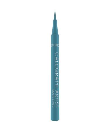 Catrice Calligraph Artist Matte Liner Eyeliner No. 030 green immediate result color -intensive matt vegan without microplastic particles nanoparticles free without perfume 1 -ml) 1.1 ml (1 Pack) 030 off tropic