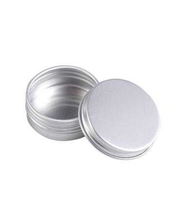 MAGICLULU Box Cream Jars with Lids Screw Metal Tins Refillable Empty Tin Jar Tealight Tin Holder Small Round Metal Tin with Lid Toiletry Labels Cosmetic Bottle Mini Bracket Travel